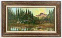 JD Mackin Montana Oil on Canvas Painting