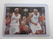 2004-05 UPPER DECK RIVALS LEBRON JAMES CARMELO ANTHONY DUAL 2ND YEAR CARD