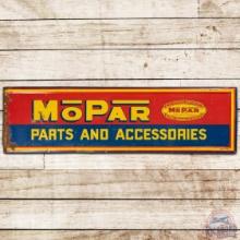 Mopar Parts and Accessories Chrysler Corporation Emb. SS Tin Sign w/ Logo
