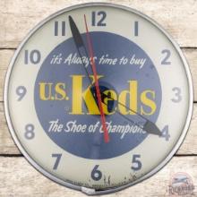 U.S. Keds The Shoe of Champions 15" PAM Advertising Clock
