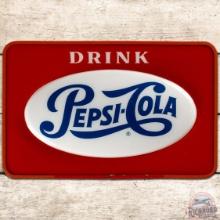 Pepsi Cola Lighted Bubble Sign w/ Can