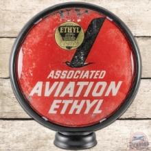 Associated Aviation Ethyl 15" Single Gas Pump Globe Lens w/ Metal Body