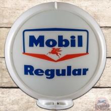 Mobil Regular Gasoline 13.5" Gas Pump Globe Complete