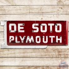 Desoto Plymouth 6' DS Porcelain Neon Sign