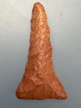 1 1/2" Pink Jasper Paddle Drill, Found in Lehigh Co., PA, Ex: Dean Thomas Collection