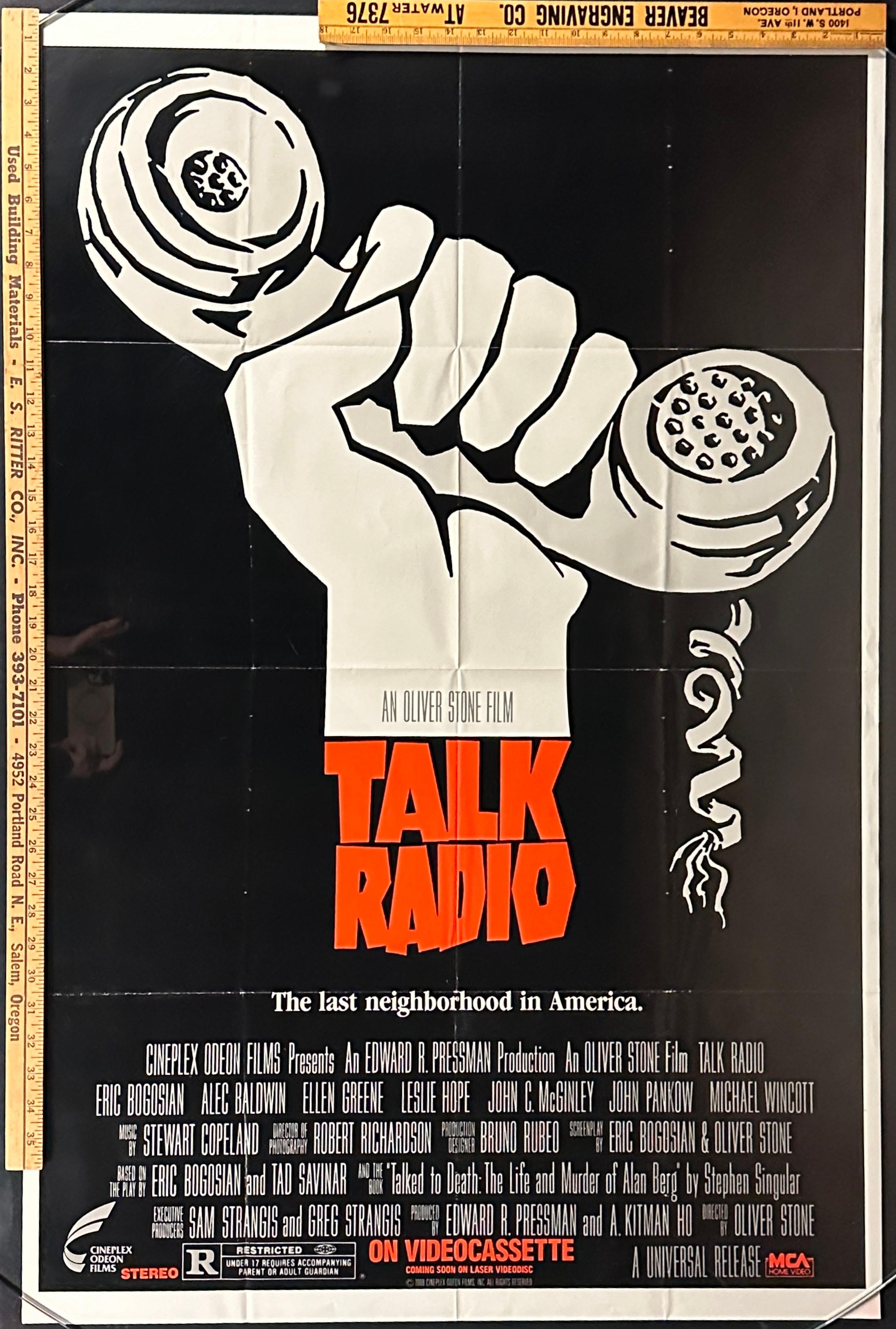 1988 Talk Radio Movie Poster