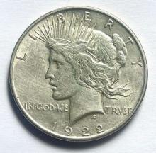 1922 Peace Silver Dollar MS58