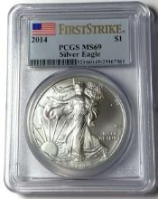 2014 American Silver Eagle PCGS MS69 First Strike