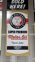 Indian Motor Oil Metal Sign