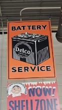 Battery Service Metal Sign