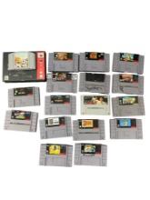 Vintage Super Nintendo Entertainment System Video Game Collection Lot