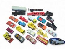 Assorted vintage die-cast cars