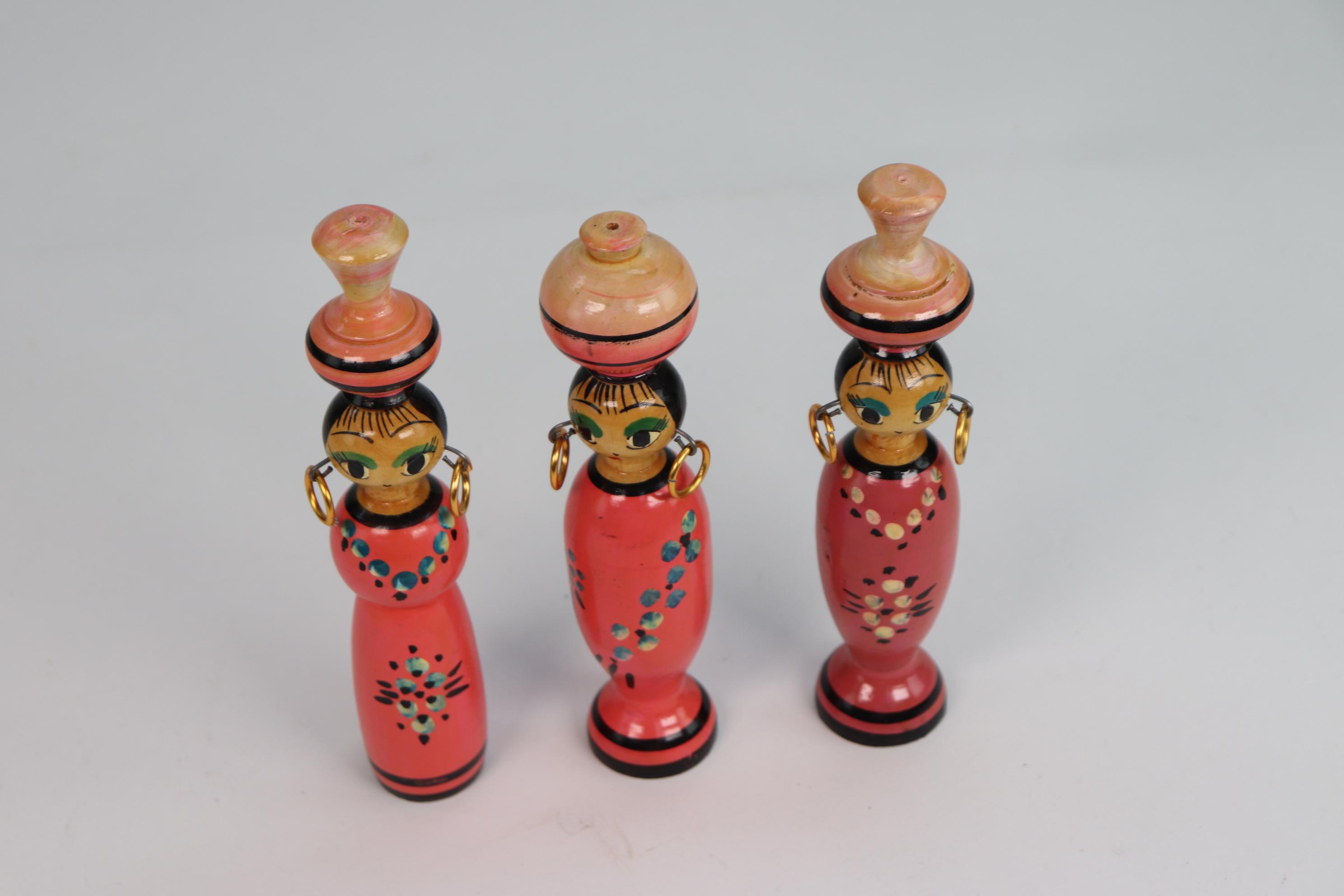 Vintage Egyptian Spindle Dolls