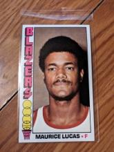 1976-77 TOPPS NBA MAURICE LUCAS PORTLAND TRAIL BLAZERS BASKETBALL JUMBO CARD
