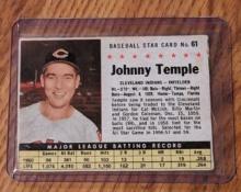 1961 POST CEREAL #61 JOHNNY TEMPLE