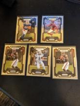 x5 nfl 2023 Panini Prizm football card lot of rookies See pictures