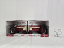 Ertl McCormick Farmall 460 and 560 tractors #14335A  1/16 scale box is good