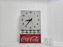 Working Rectangle Coca Cola Light-up Electric Analog Clock