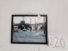 Amoco Gas Station Picture Framed Good Condition