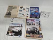 Group Of Ford Advertising Including 2012 Carlisle Ford Show Booklet Featuring Carroll Shelby