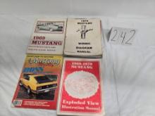 Group Of Books/magazines/manuals Of Ford Mustangs