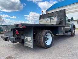 2005 FORD F550 FLATBED TRUCK