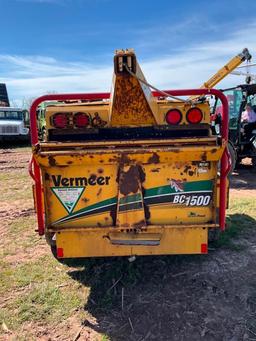 2010 VERMEER BC1500 BRUSH CHIPPER WITH WINCH