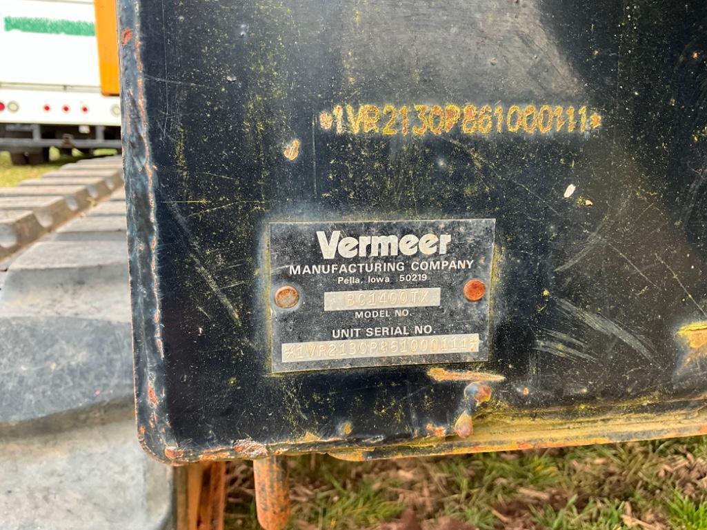 VERMEER BC1400 TRACKED BRUSH CHIPPER