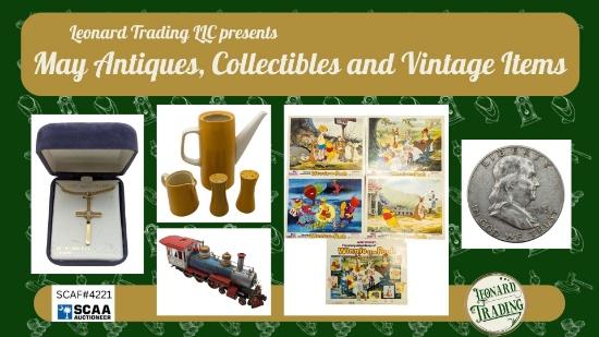 May Antiques, Collectibles and Vintage Items