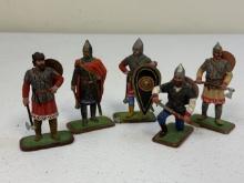 ST. PETERBURG RUSS RUSSIAN MEDIEVAL KNIGHTS ALEXANDER NEVSKY PERIOD HAND PAINTED TOY SOLDIERS