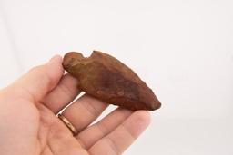 A 3-3/8" Colorful Adena Point made of Tan and Red Chert.