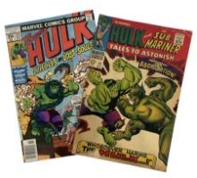 Vintage Marvel Comics - The Incredible Hulk Series No.91 and No.217