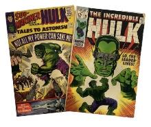 Vintage Marvel Comics - The Incredible Hulk No.75 and 115
