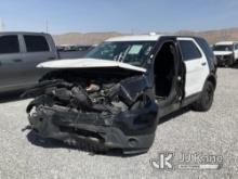 2015 Ford Explorer AWD Police Interceptor Towed In, Wrecked, Missing Parts Turns Over, Will Not Star
