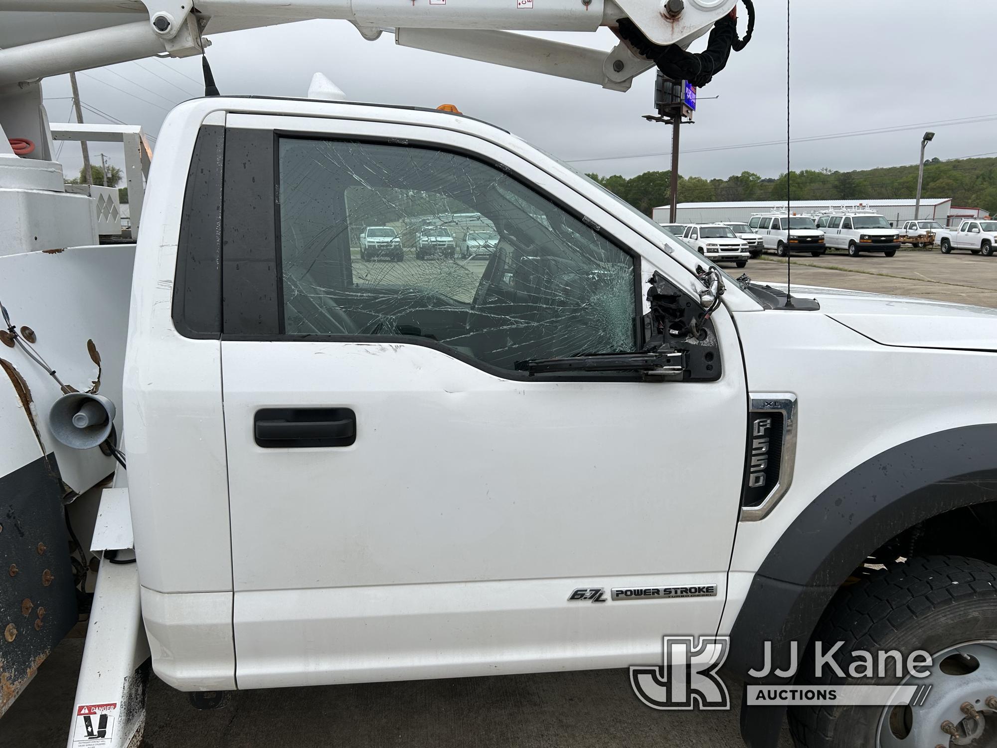 (Conway, AR) ETI ETC40IH, Articulating & Telescopic Bucket Truck mounted behind cab on 2017 Ford F55