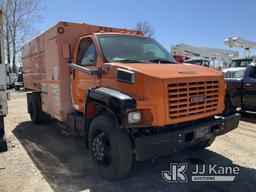 (Kansas City, MO) 2005 GMC C6500 Chipper Dump Truck Not Running, Condition Unknown, No Key, Missing/