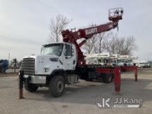 Elliott H110F, Telescopic Non-Insulated Sign Crane/Platform Lift mounted behind cab on 2015 Freightl