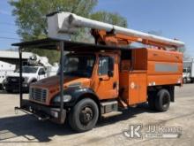 (South Beloit, IL) Altec LRV55, Over-Center Bucket Truck mounted behind cab on 2011 Freightliner M2