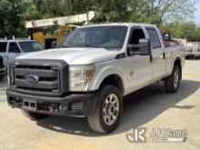 2012 Ford F350 4x4 Crew-Cab Pickup Truck Runs & Moves, Check Engine Light On, Uneven Tire Wear, Rust