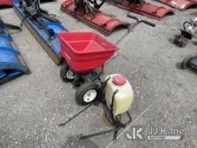 Walk Behind Spreader & Backpack Sprayer NOTE: This unit is being sold AS IS/WHERE IS via Timed Aucti