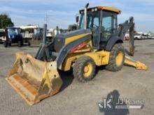 2014 John Deere 410K 4x4 Tractor Loader Backhoe No Title) (Runs Moves & Operates, No Digging Bucket