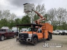 Versalift SST40EIH, Articulating & Telescopic Bucket mounted behind cab on 2015 Ford F550 4x4 Chippe