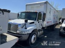 2013 International 4300 Van Body Truck Starts, Runs) (Check Trans Light On, unable to drive due to c