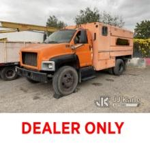 2005 GMC C6500 Chipper Dump Truck, Does not run or move Not Running, Stripped of Parts