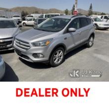 2018 Ford Escape 4x4 Sport Utility Vehicle Runs, Bad Transmission, Must Be Towed.