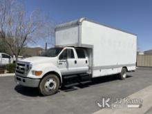 2006 Ford F650 Van Body Truck Runs & Moves, Must Be Registered Out Of State Due To CA Registration P