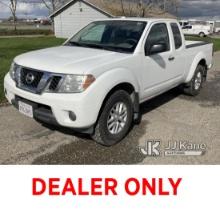 2016 Nissan Frontier 4x4 Extended-Cab Pickup Truck Runs & Moves, Bad Brakes, Must Be Towed, Body Dam