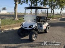 Electric EZGO Cart. (Moves.) NOTE: This unit is being sold AS IS/WHERE IS via Timed Auction and is l