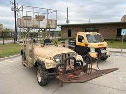 JEEP 4WD P/B 4 CYL GAS ENGINE; STANDARD TRANSMISSION; HUNTING SEATS; VIN# UNKNOWN; SELLING BILL OF S