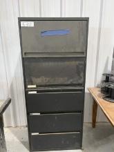 METAL STORAGE CABINET WITH CONTENTS